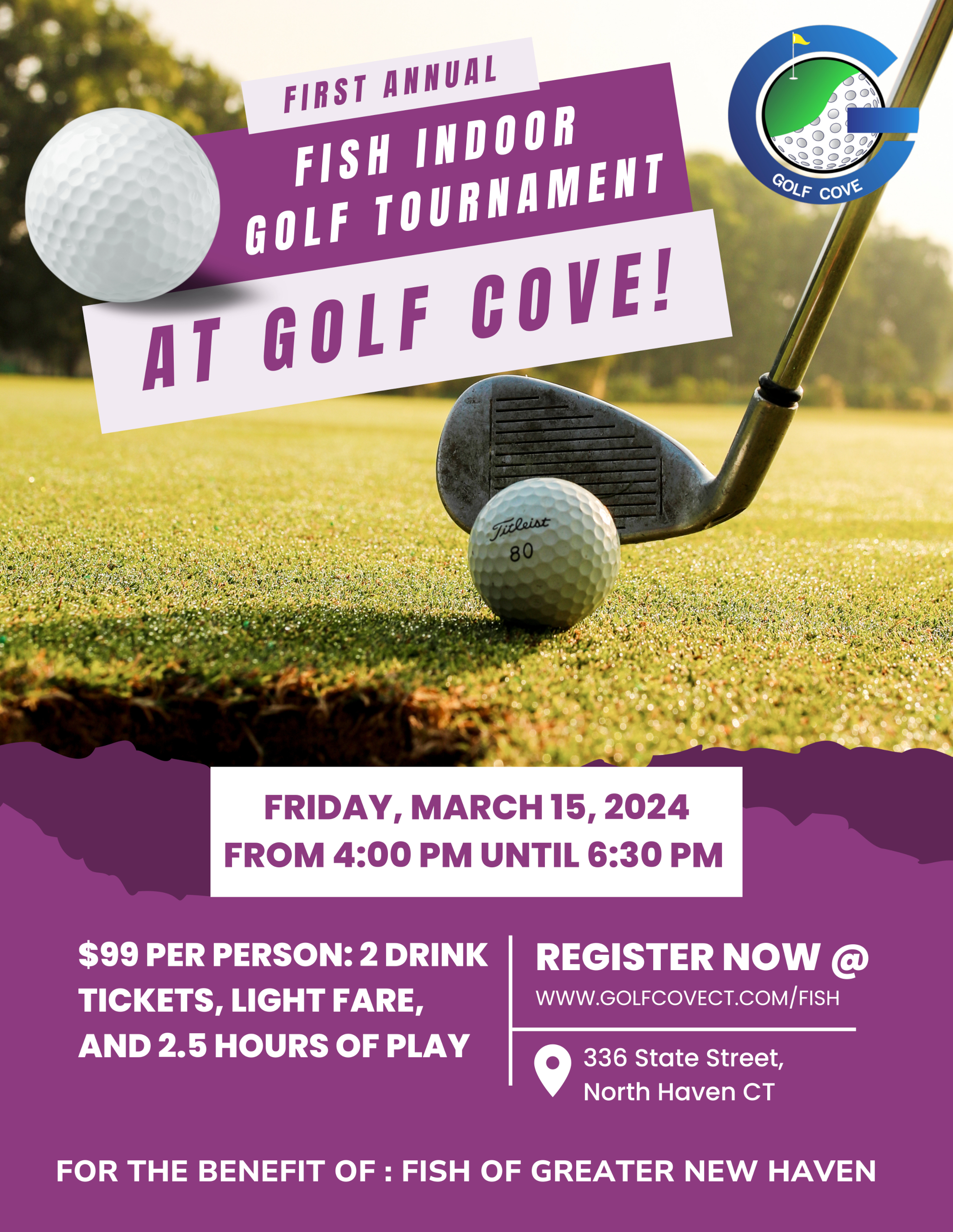 Golf Cove | FISH - (January 2024) Golf Cove FISH – (January 2024) GC (2024) First Annual Golf Cove Indoor Golf Tournament (Flyer)